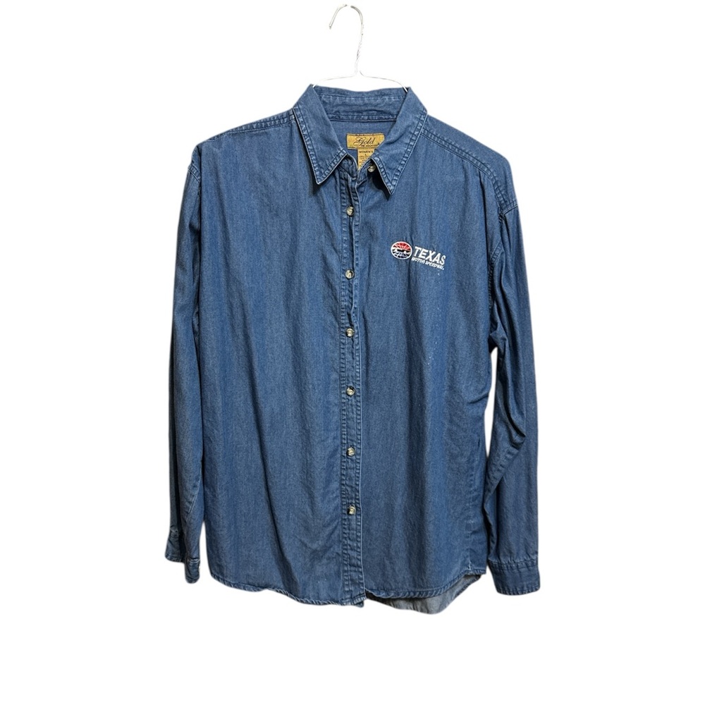 Blue Denim Button Down Shirt